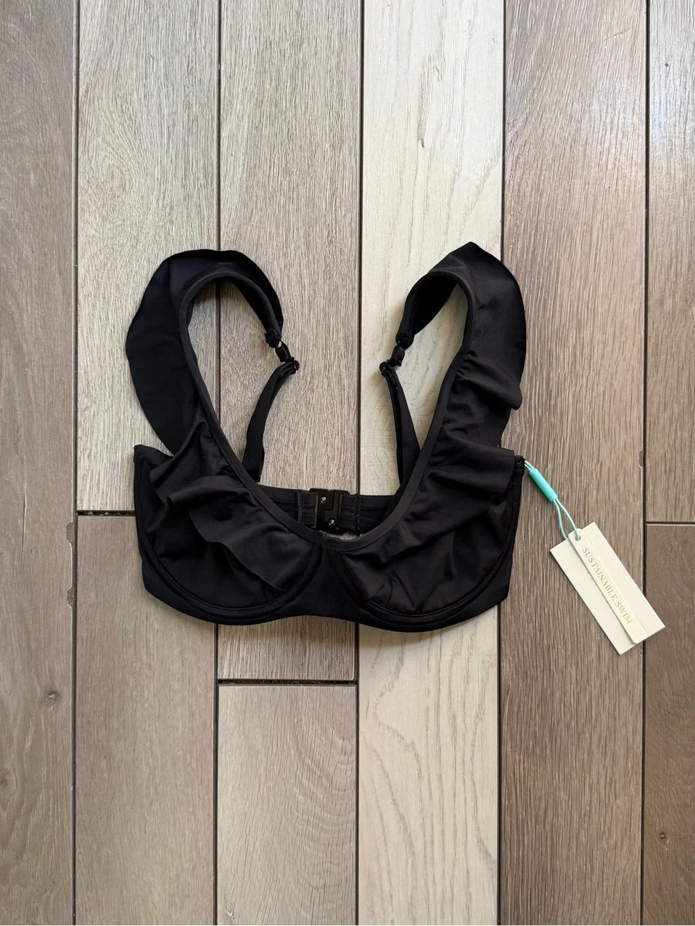 Sea Level Swimsuit F Cup Frill Underwire Bra Bikini Top
